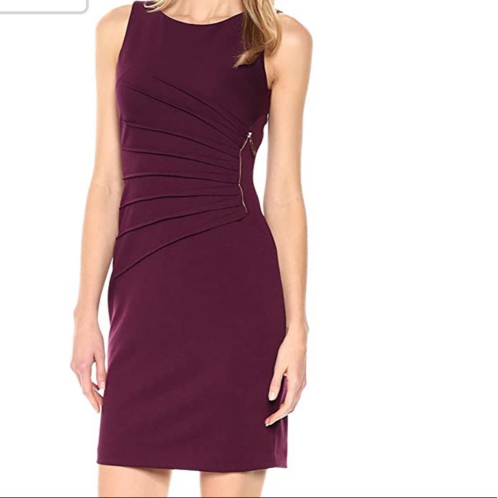 Ivanka Trump Ponte Sleeveless Starburst Dress